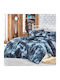 Hobby Home Set Husă de Pilotă Single cu Față de Pernă & 1 Cearsaf 160x220 Grey Mystery