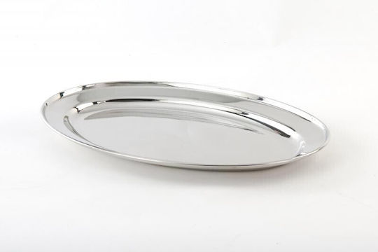 Vanora Platou de Servire Oval Inox Gri 1buc Vanora Platou de Servire Oval Inox Gri 1buc