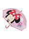 Arnetta Kinder Regenschirm Gebogener Handgriff Rot mit Durchmesser 45cm.