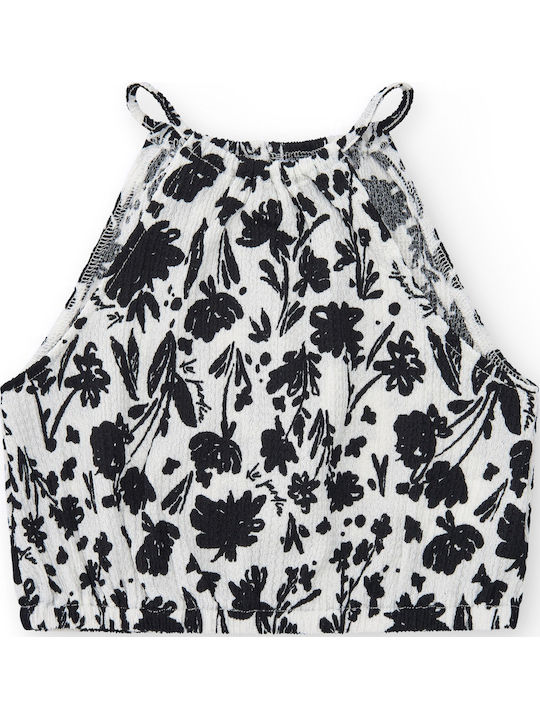 Kids' Crop Top Sleeveless White