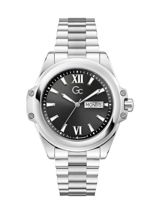 GC Watches Ρολόι Μπαταρίας με Μεταλλικό Μπρασελέ GC Watches Ρολόι Μπαταρίας με Μεταλλικό Μπρασελέ