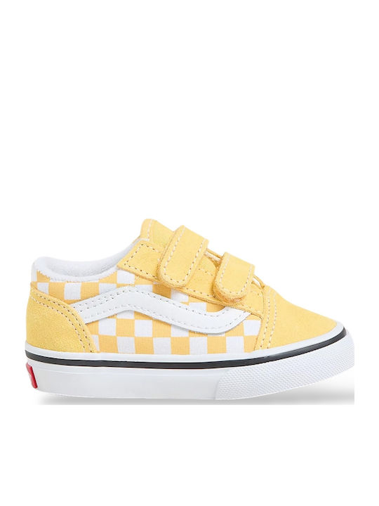 Vans OLD SKOOL Παιδικά Sneakers με Σκρατς Κίτρινα