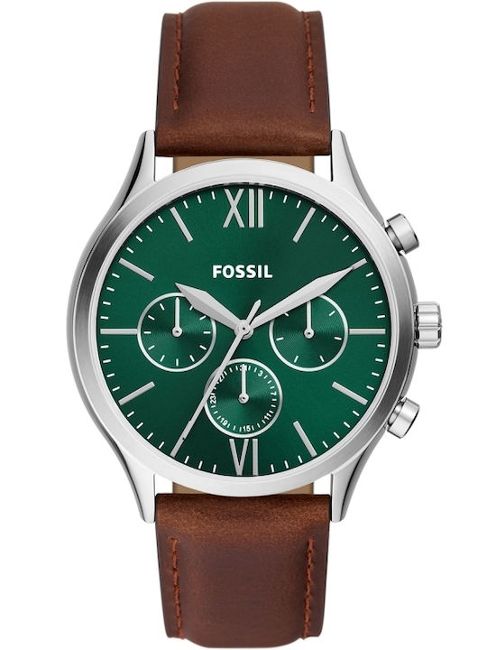 Fossil Ceas barbati 44mm Baterie cu Brățară din Metal maro