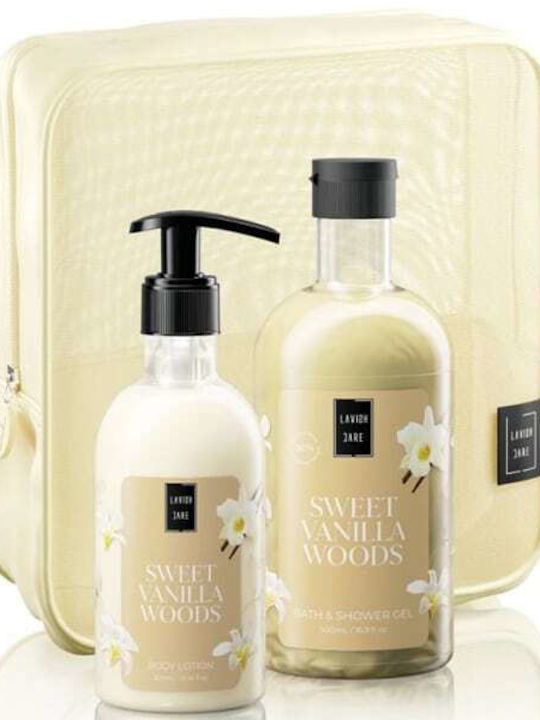 Lavish Care Sweet Vanilla Woods Σετ Περιποίησης για Ενυδάτωση & Καθαρισμό Σώματος Sweet Vanilla Woods 4τμχ