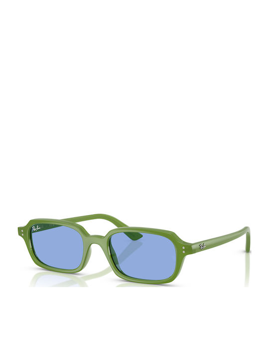 Ray Ban Unisex Sunglasses with Green Plastic Frame and Green Lens RB4455 681080