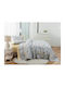 Liolios Home Cassandra Σετ Σεντόνια Υπέρδιπλα 245x270εκ. Γκρι (4τμχ)