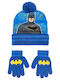 Kids Beanie Set with Gloves Fabric Blue 2pcs