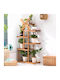 Bookcase Beige 62x25x103cm
