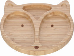 FreeOn Toddler Food Plate Made of Bamboo