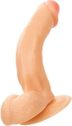 Calexotics Dildo με Όρχεις και Βεντούζα Flesh 21cm