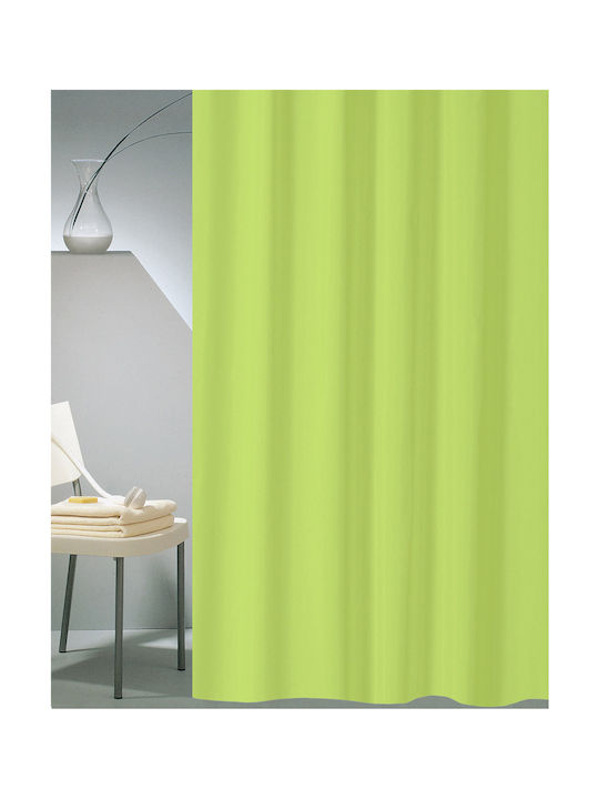 San Lorentzo Solid Κουρτίνα Μπάνιου Υφασμάτινη 180x180cm Λαχανί
