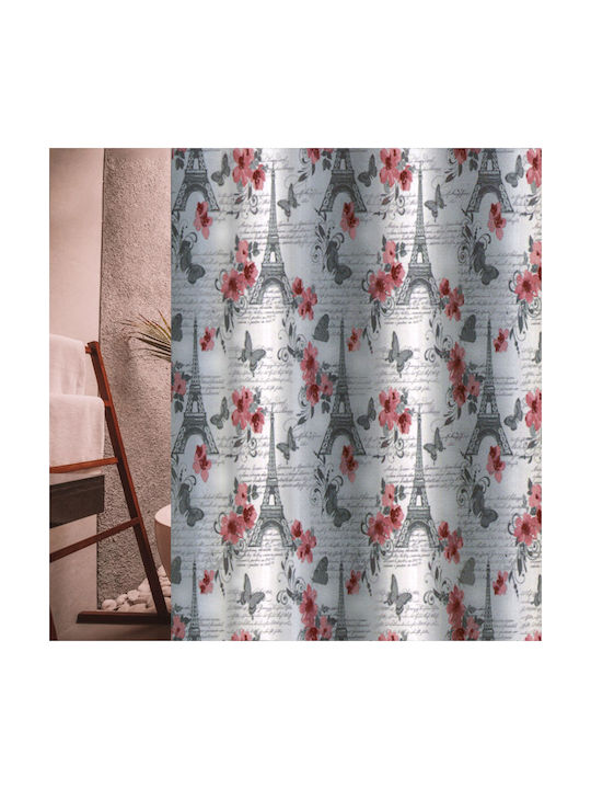 San Lorentzo Parisflowers Shower Curtain Fabric 180x200cm Parisflowers
