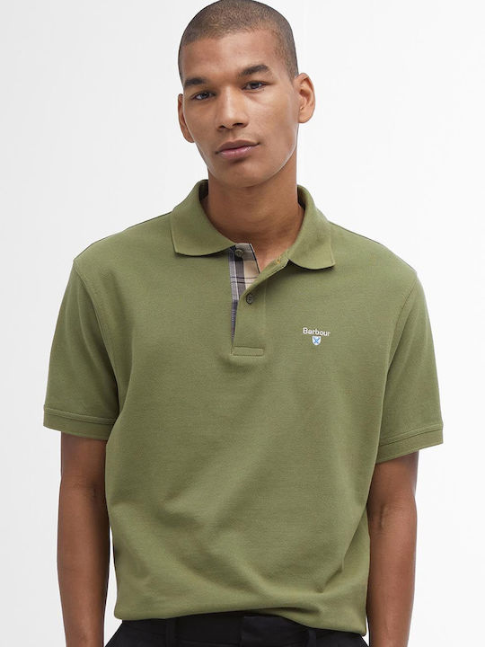 Barbour Поло Блуза с къс ръкав Burnt Olive