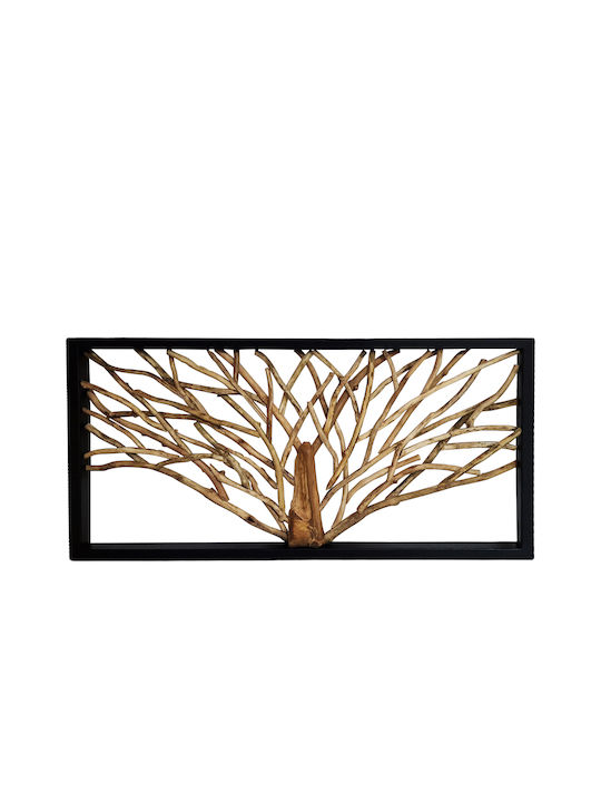 Artekko Mixed Art Solida Μαύρο από Ξύλο 120x6x60cm