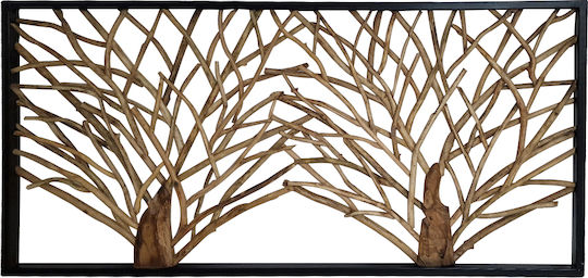 Artekko Mixed Art Solida Μαύρο από Ξύλο 200x6x101cm
