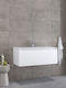 Furnibath Шкаф със Мивка Д101xШ35xВ46см White Laca