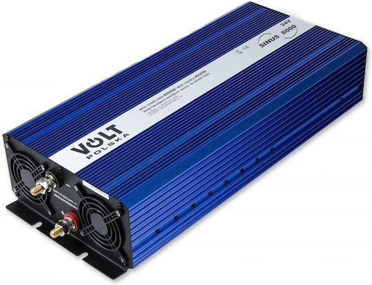 Volt Polska Car Inverter Pure Sinewave 4000W to Converter 24V DC in 230V AC