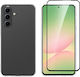 Vivid Set Gelly Back Cover Tempered Glass Σετ με Τζαμάκι Μαύρο (Galaxy A56)