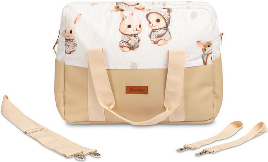Sensillo Shoulder/Hand Diaper Bag Beige 43x30x30cm.