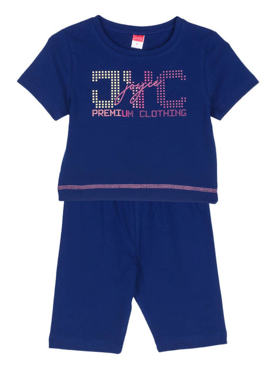 Joyce Kids' Set with Leggings Summer 2pcs Blue