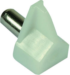 Eurofit Γωνία Ραφιού από Πλαστικό σε Λευκό Χρώμα 5x5mm 12τμχ
