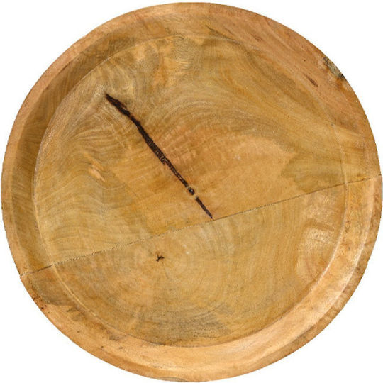 Kaemingk Round Decorative Platter Brown 40x3x40cm