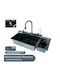 Drop-In Sink Inox W100xD46cm Silver