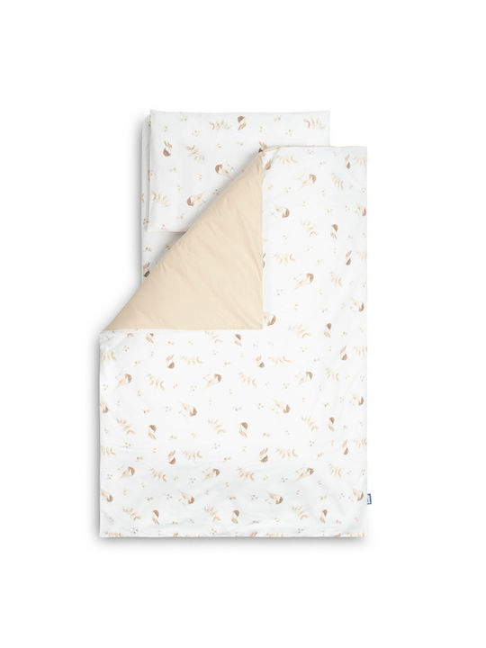 Sensillo Set Copertă de Pătuț cu Față de Pernă Albă 100x135cm. Sensillo Set Copertă de Pătuț cu Față de Pernă Albă 100x135cm.