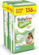 Babylino Πάνες με Αυτοκόλλητο Sensitive Cotton Soft Monthly Pack No. 1 για 2-5kg 136τμχ