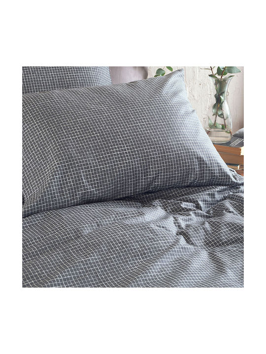 Rythmos Pacify Kissenbezug-Set mit Umschlagumschlag Grey 50x70cm.