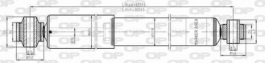 Open Parts Σετ Αμορτισέρ για Opel Movano Nissan NV400