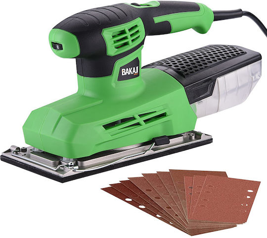 Bakaji Electric Pulse Sander 300W with Speed Control and with Suction System