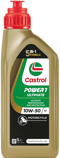 Castrol Power1 Ultimate Масло за мотоциклети за четиритактови двигатели 10W-50 1лт