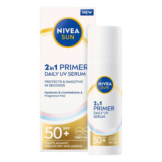 Nivea 2in1 Primer Αντηλιακό Serum Προσώπου SPF50+ 30ml