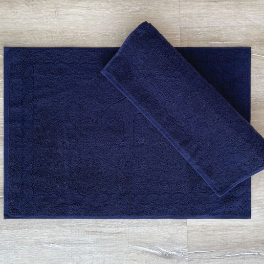 Cottonbox Σετ Πατάκια Μπάνιου Βαμβακερά 338CTN1301 Navy Blue 2τμχ