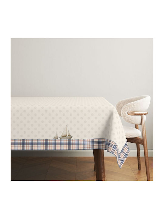 Cotton Club Τραπεζομάντηλο Βαμβακερό Boat 140x220εκ.