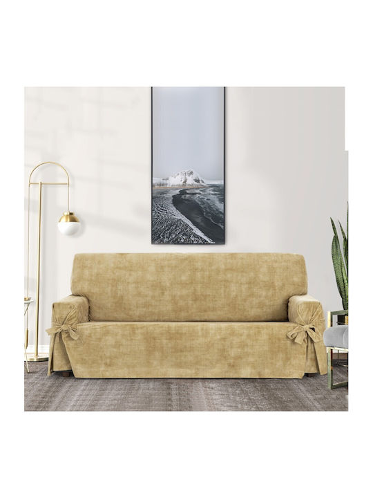 Eysa Turin Elastische Abdeckung für Zweisitziges Sofa Gelb 1Stück F623305