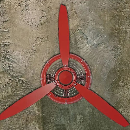 Wanddekoration Rote Aus Metall