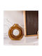 Vază Decorativă Sticlă Circle Maro 19.5x7x20.5cm 1buc