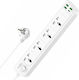Yesido Power Strip 4 Positions with USB-C and Cable 2m