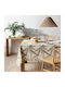 Kentia Τραπεζομάντηλο Felce Beige-grey 135x180εκ.