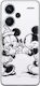 Disney Mickey Minnie Back Cover Σιλικόνης Λευκό (Redmi Note 13 Pro+)