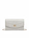 Leather Women's Bag Handbag Silver