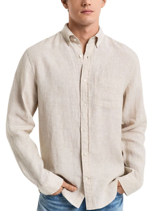 Gant Langärmlig Leinen Hemd Dry Sand
