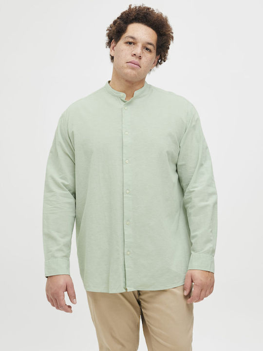 Jack & Jones Μακρυμάνικo Λινό Πουκάμισο Iceberg