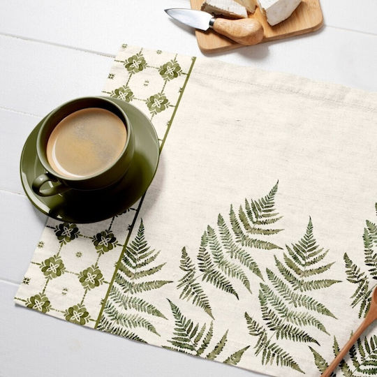 Cotton Club Fabric Placemats Yellow 45x35cm 4pcs