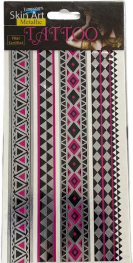 Chains Triangles Diamonds Carnival Tattoo Sleeve made of Metal 1pcs
