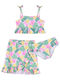 Energiers Flowers Leaves Set Kids Swimwear Bikini Multicolour