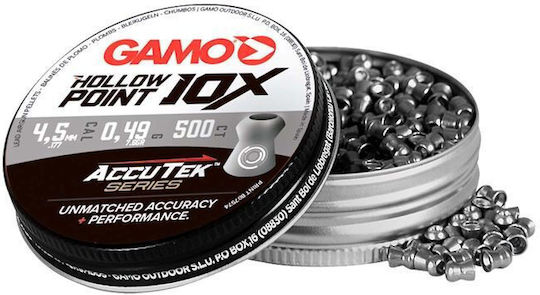 Gamo Luftgewehrkugeln Hohlspitze 10x Accutek 4,5mm 500 Stk