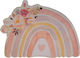 Holzelement Regenbogen 8x6,5cm 2 Stück